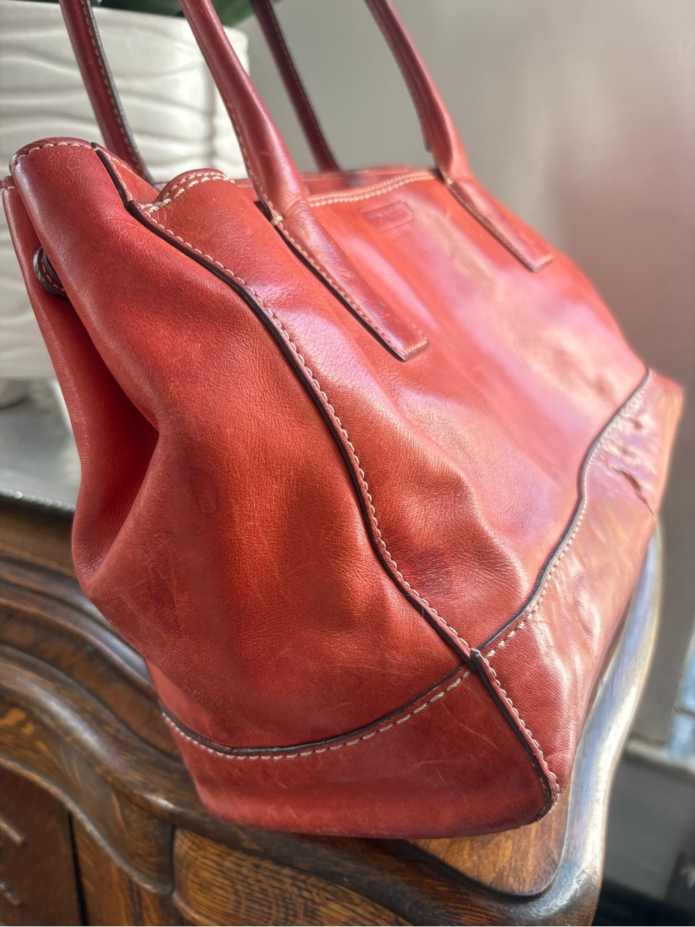 Coach orange Madeline Satchel shoulder bag - Picture 9 of 11